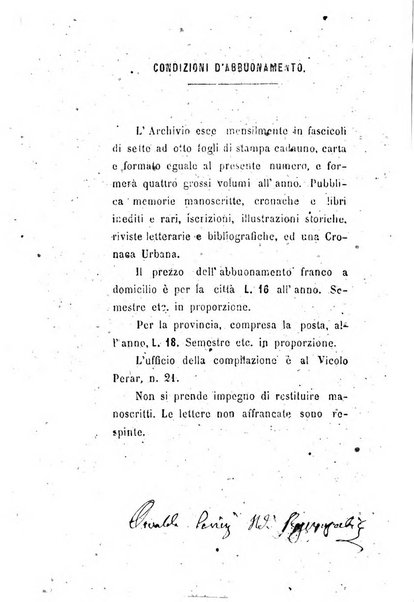 Archivio storico veronese Raccolta di documenti e notizie riguardanti la storia politica, amministrativa, letteraria e scientifica della città e della provincia