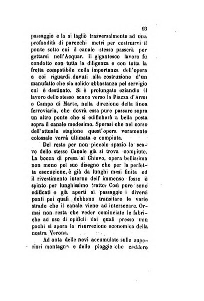 Archivio storico veronese Raccolta di documenti e notizie riguardanti la storia politica, amministrativa, letteraria e scientifica della città e della provincia