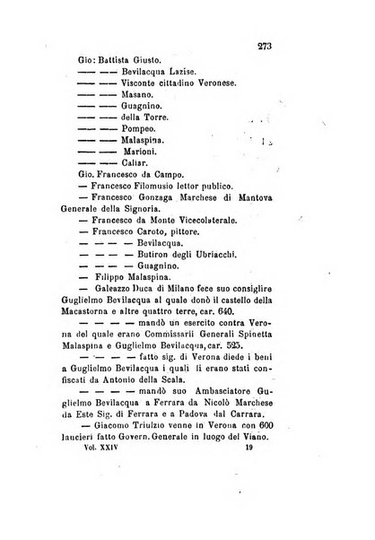 Archivio storico veronese Raccolta di documenti e notizie riguardanti la storia politica, amministrativa, letteraria e scientifica della città e della provincia