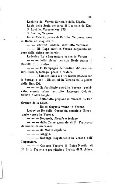 Archivio storico veronese Raccolta di documenti e notizie riguardanti la storia politica, amministrativa, letteraria e scientifica della città e della provincia