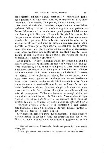 L'economia rurale, le arti ed il commercio