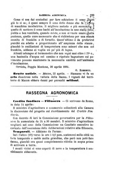 L'economia rurale, le arti ed il commercio