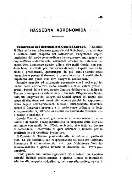 L'economia rurale, le arti ed il commercio