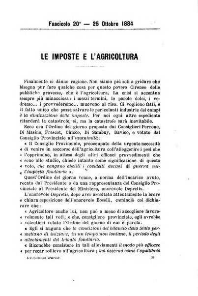 L'economia rurale, le arti ed il commercio