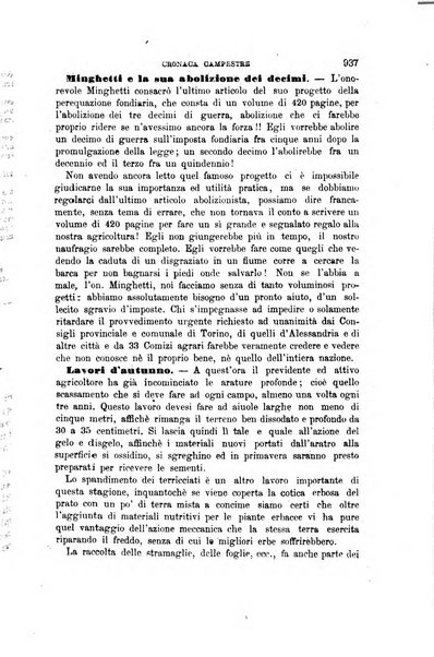 L'economia rurale, le arti ed il commercio