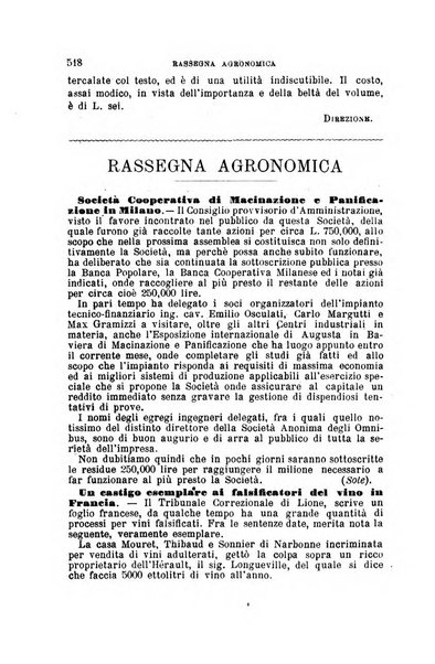 L'economia rurale, le arti ed il commercio