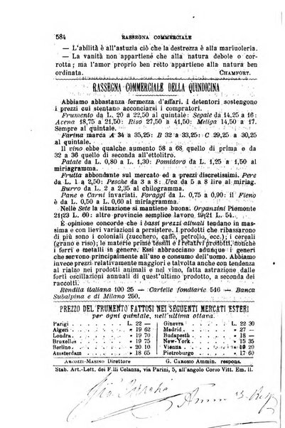 L'economia rurale, le arti ed il commercio