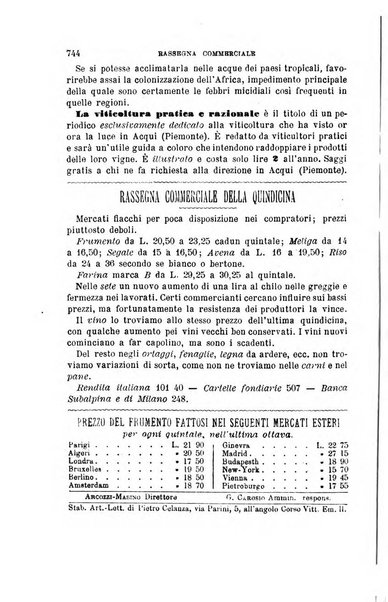 L'economia rurale, le arti ed il commercio