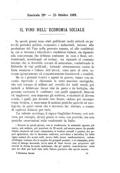 L'economia rurale, le arti ed il commercio