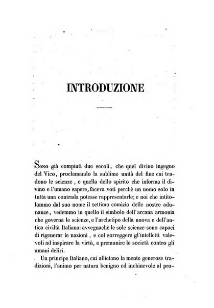 Il Giambattista Vico giornale scientifico fondato e pubblicato sotto gli auspici di Sua Altezza Reale il conte di Siracusa