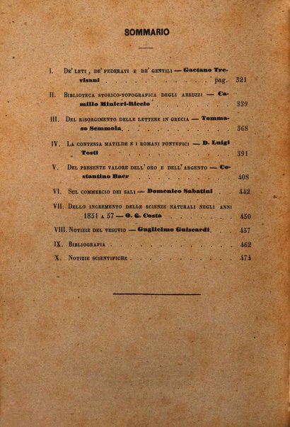 Il Giambattista Vico giornale scientifico fondato e pubblicato sotto gli auspici di Sua Altezza Reale il conte di Siracusa