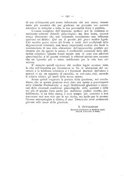 La ginecologia moderna rivista italiana di ostetricia e ginecologia e di psicologia, medicina legale e sociologia ginecologica