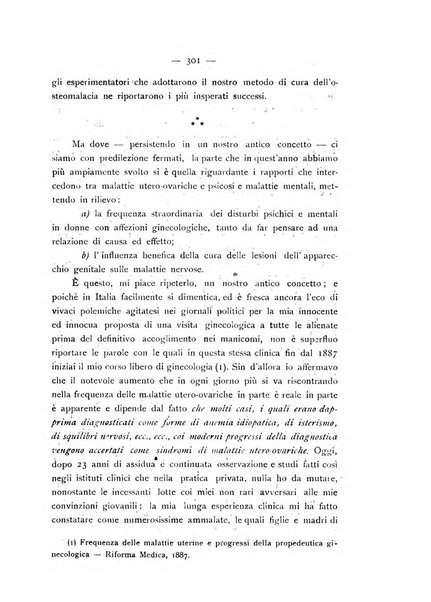 La ginecologia moderna rivista italiana di ostetricia e ginecologia e di psicologia, medicina legale e sociologia ginecologica