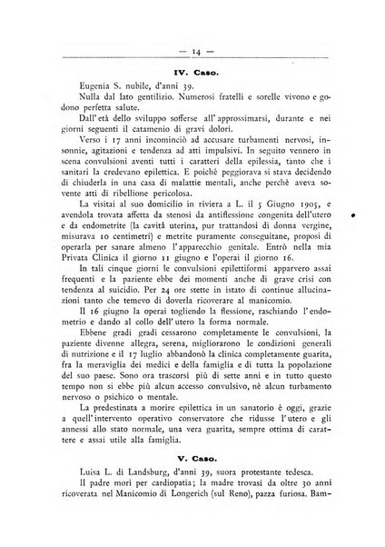 La ginecologia moderna rivista italiana di ostetricia e ginecologia e di psicologia, medicina legale e sociologia ginecologica