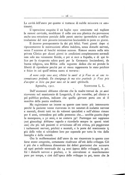 La ginecologia moderna rivista italiana di ostetricia e ginecologia e di psicologia, medicina legale e sociologia ginecologica