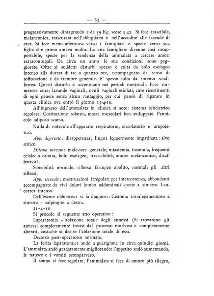 La ginecologia moderna rivista italiana di ostetricia e ginecologia e di psicologia, medicina legale e sociologia ginecologica