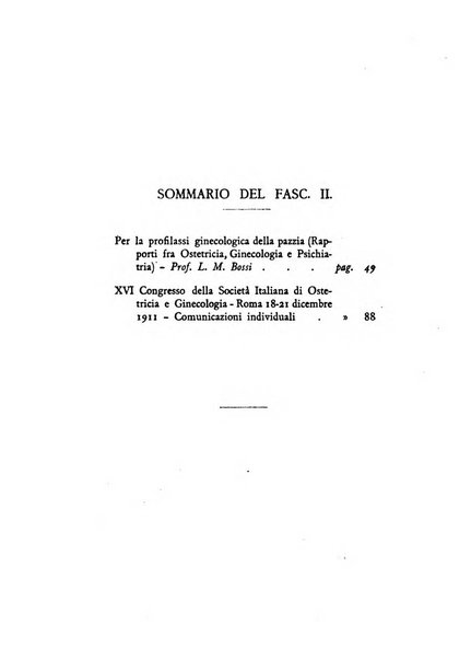 La ginecologia moderna rivista italiana di ostetricia e ginecologia e di psicologia, medicina legale e sociologia ginecologica