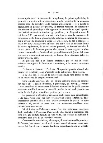 La ginecologia moderna rivista italiana di ostetricia e ginecologia e di psicologia, medicina legale e sociologia ginecologica