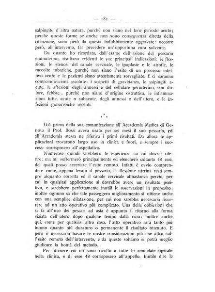 La ginecologia moderna rivista italiana di ostetricia e ginecologia e di psicologia, medicina legale e sociologia ginecologica