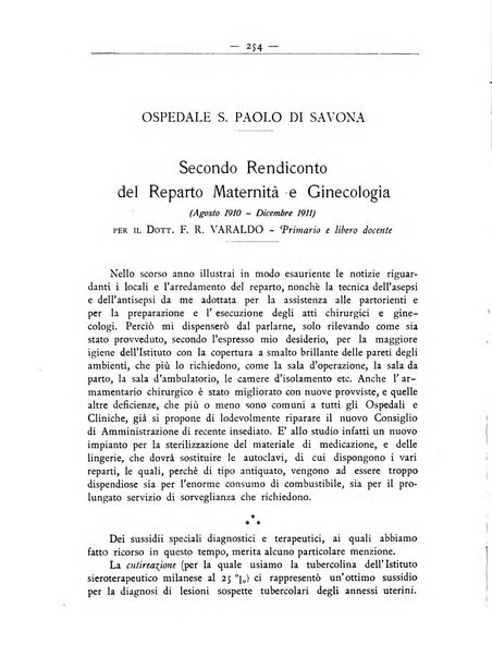 La ginecologia moderna rivista italiana di ostetricia e ginecologia e di psicologia, medicina legale e sociologia ginecologica