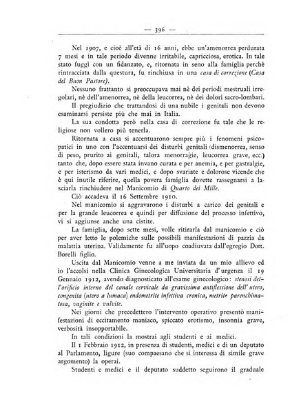 La ginecologia moderna rivista italiana di ostetricia e ginecologia e di psicologia, medicina legale e sociologia ginecologica