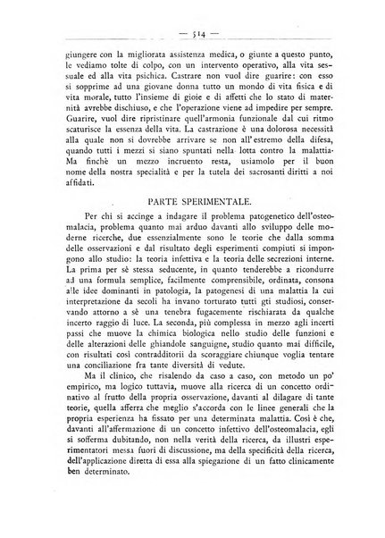 La ginecologia moderna rivista italiana di ostetricia e ginecologia e di psicologia, medicina legale e sociologia ginecologica