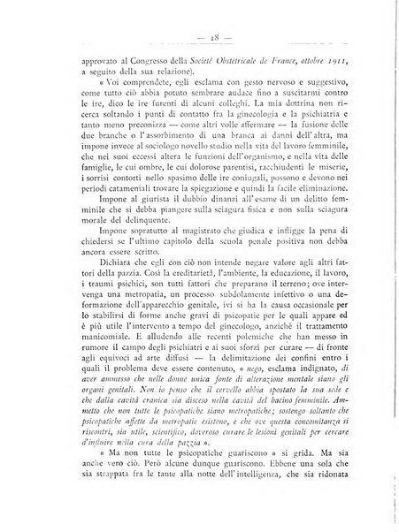 La ginecologia moderna rivista italiana di ostetricia e ginecologia e di psicologia, medicina legale e sociologia ginecologica