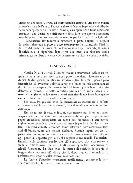 La ginecologia moderna rivista italiana di ostetricia e ginecologia e di psicologia, medicina legale e sociologia ginecologica