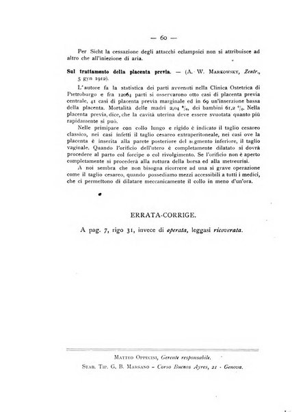 La ginecologia moderna rivista italiana di ostetricia e ginecologia e di psicologia, medicina legale e sociologia ginecologica