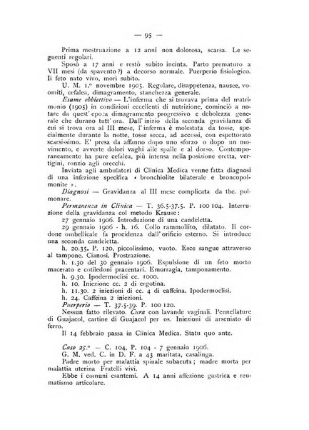 La ginecologia moderna rivista italiana di ostetricia e ginecologia e di psicologia, medicina legale e sociologia ginecologica