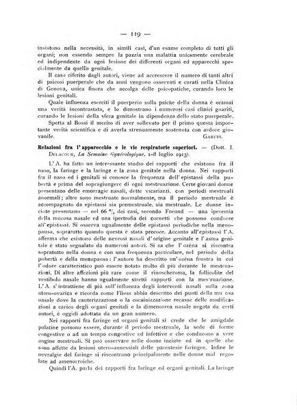 La ginecologia moderna rivista italiana di ostetricia e ginecologia e di psicologia, medicina legale e sociologia ginecologica