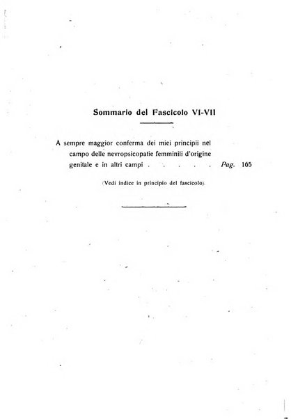 La ginecologia moderna rivista italiana di ostetricia e ginecologia e di psicologia, medicina legale e sociologia ginecologica