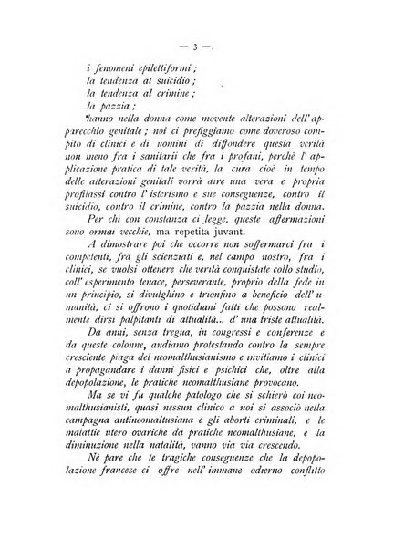 La ginecologia moderna rivista italiana di ostetricia e ginecologia e di psicologia, medicina legale e sociologia ginecologica