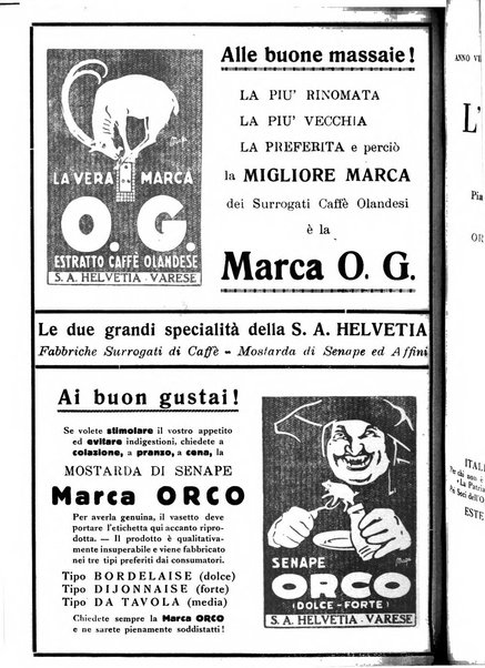 L'Italia e il mondo rassegna mensile delle migrazioni. --a. 8, n. 12 (dic. 1928)