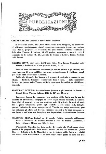 L'Italia e il mondo rassegna mensile delle migrazioni. --a. 8, n. 12 (dic. 1928)