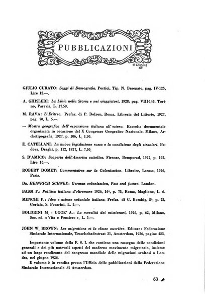 L'Italia e il mondo rassegna mensile delle migrazioni. --a. 8, n. 12 (dic. 1928)