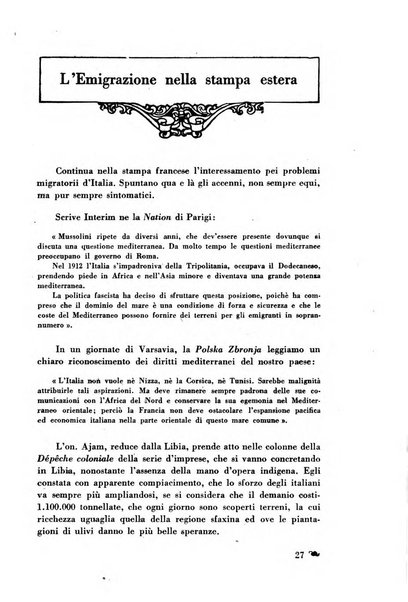 L'Italia e il mondo rassegna mensile delle migrazioni. --a. 8, n. 12 (dic. 1928)