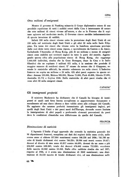 L'Italia e il mondo rassegna mensile delle migrazioni. --a. 8, n. 12 (dic. 1928)