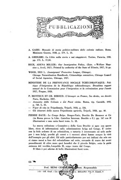 L'Italia e il mondo rassegna mensile delle migrazioni. --a. 8, n. 12 (dic. 1928)