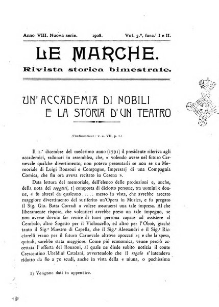 Le Marche rivista storica bimestrale