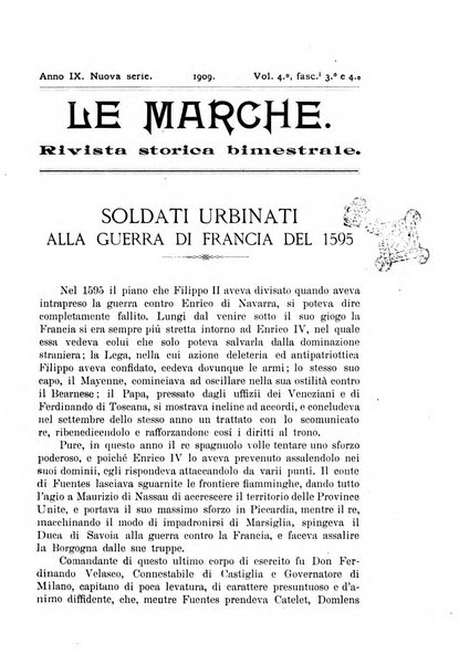 Le Marche rivista storica bimestrale