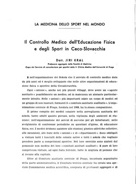 Medicina dello sport e dell'educazione fisica periodico bimestrale