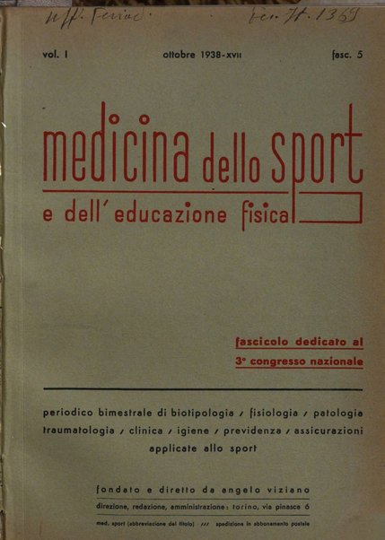 Medicina dello sport e dell'educazione fisica periodico bimestrale