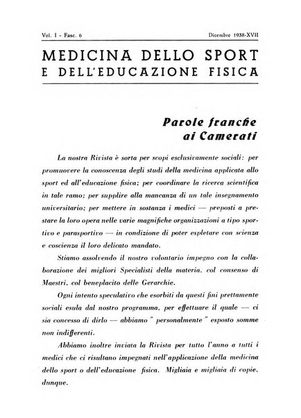 Medicina dello sport e dell'educazione fisica periodico bimestrale