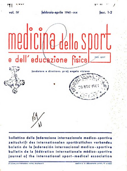 Medicina dello sport e dell'educazione fisica periodico bimestrale