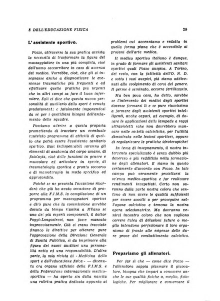 Medicina dello sport e dell'educazione fisica periodico bimestrale