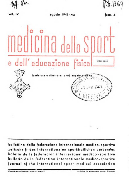 Medicina dello sport e dell'educazione fisica periodico bimestrale