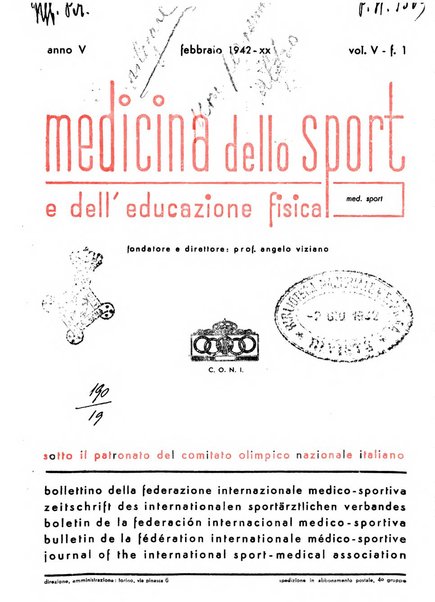 Medicina dello sport e dell'educazione fisica periodico bimestrale