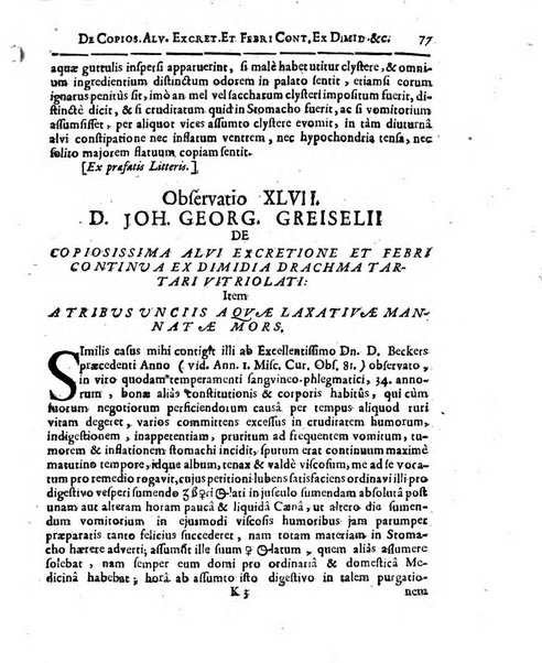 Miscellanea curiosa medico-physica Academiae naturae curiosorum sive ephemeridum medico-physicarum Germanicarum..