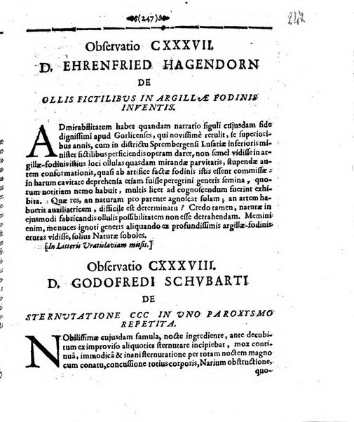 Miscellanea curiosa medico-physica Academiae naturae curiosorum sive ephemeridum medico-physicarum Germanicarum..